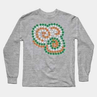 More Shamrock Spirals for St Patricks Day Long Sleeve T-Shirt